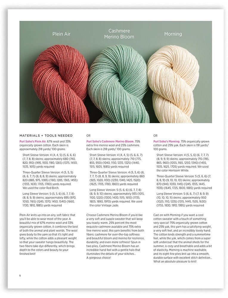 Top-Down Circular Yoke Pullover Pattern Download