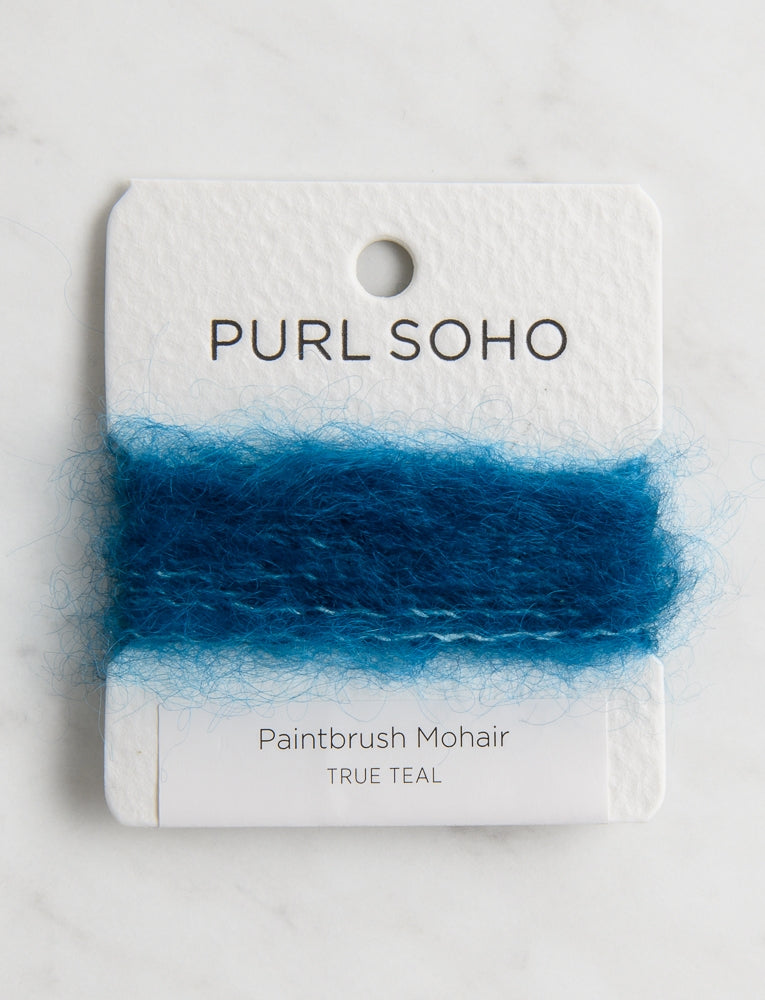 Paintbrush Mohair Color Cards, True Teal