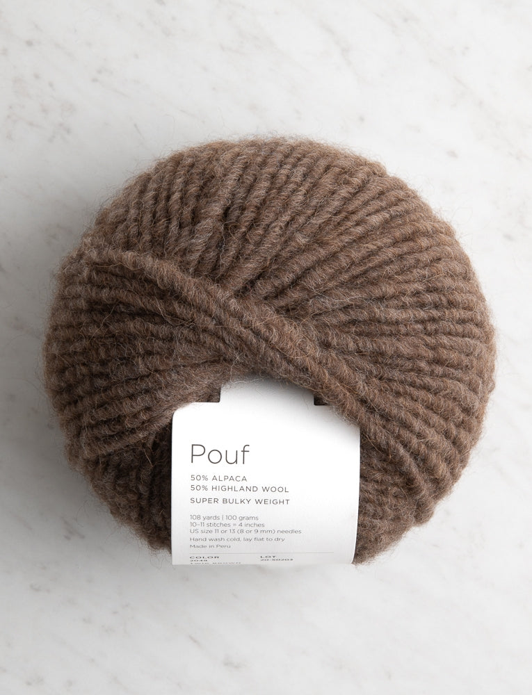 Pouf, Twig Brown
