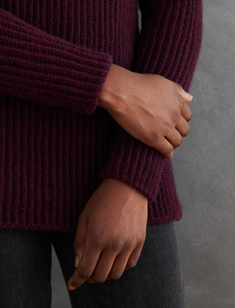 Twisted Rib Pullover Pattern Download