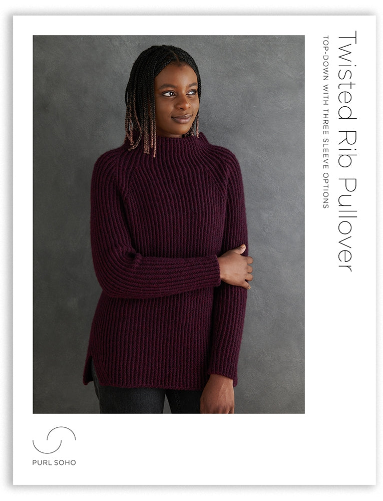 Twisted Rib Pullover Pattern Download