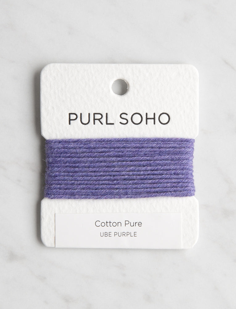 Cotton Pure Color Cards, Ube Purple
