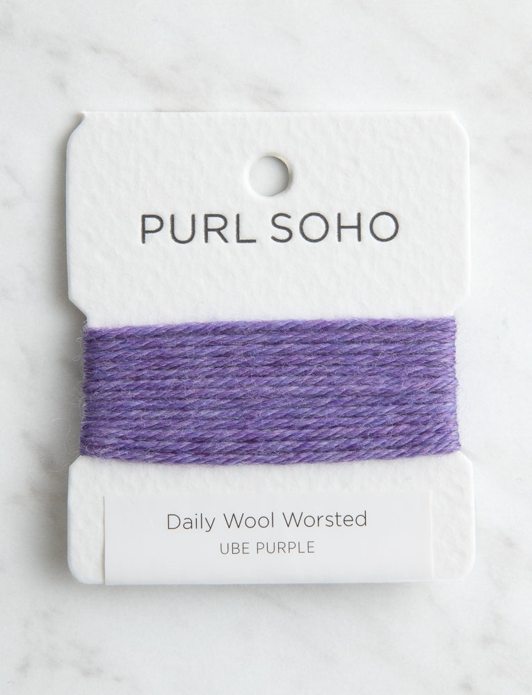 Daily Wool Worsted Color Cards, Ube Purple