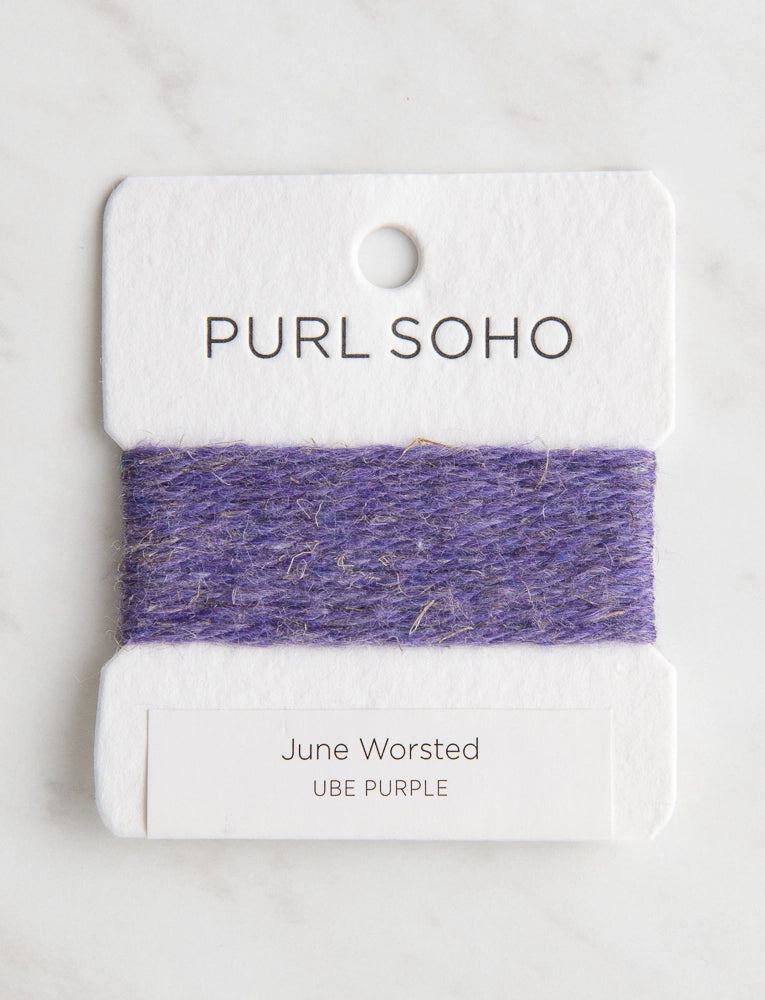 June Worsted Color Cards, Ube Purple