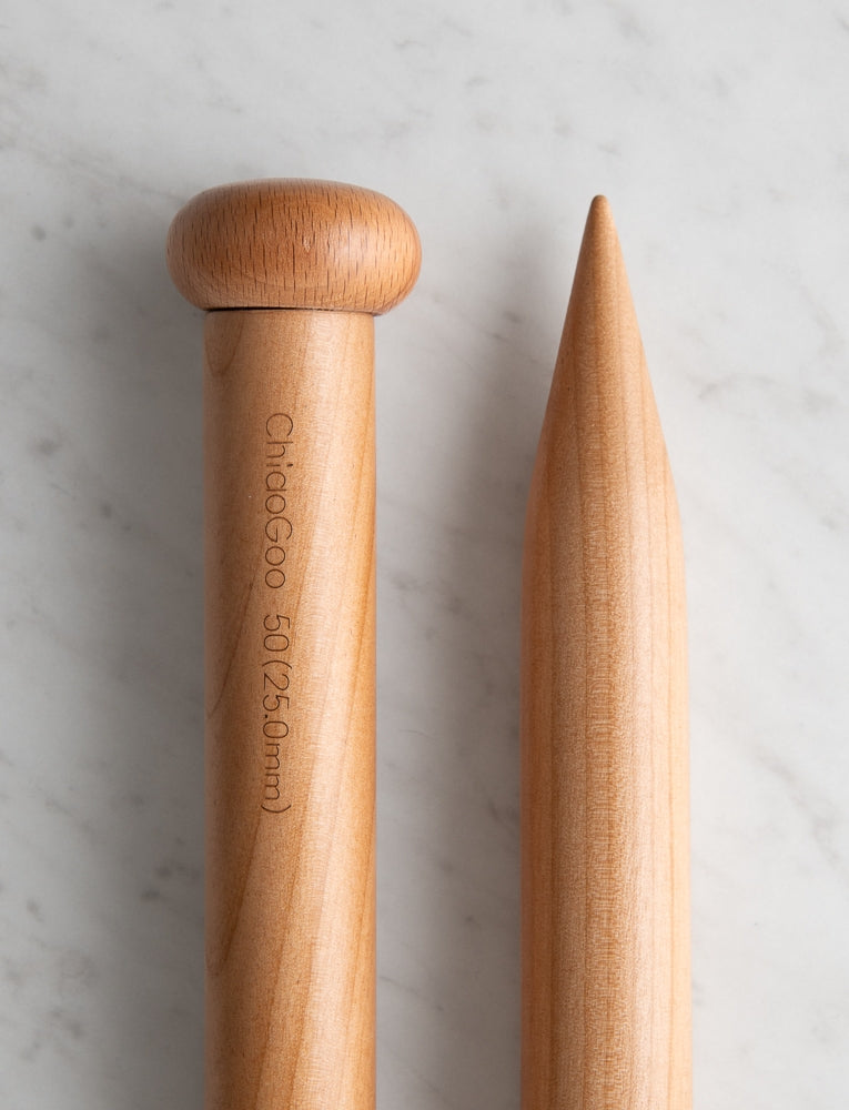 Patina Bamboo Straight Knitting Needles, US 50 (25 mm)