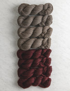 Wide Rib Wrap Bundle, Walking Stick + Ripe Boysenberry