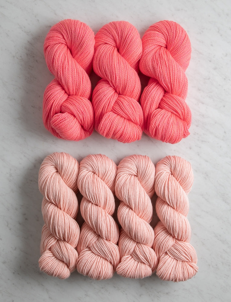 Double Knit Blanket Bundle, Wild Guava + Peony Pink, Crib