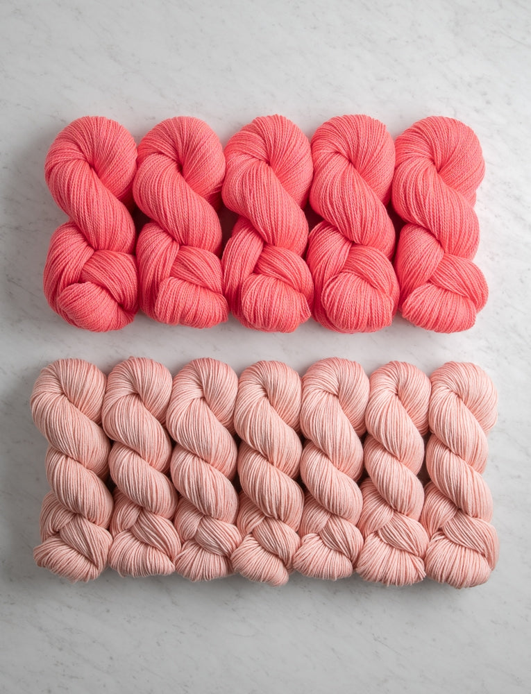 Double Knit Blanket Bundle, Wild Guava + Peony Pink, Throw