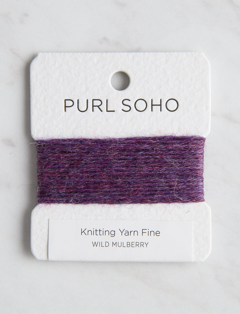 Knitting Yarn Fine Color Cards, Wild Mulberry
