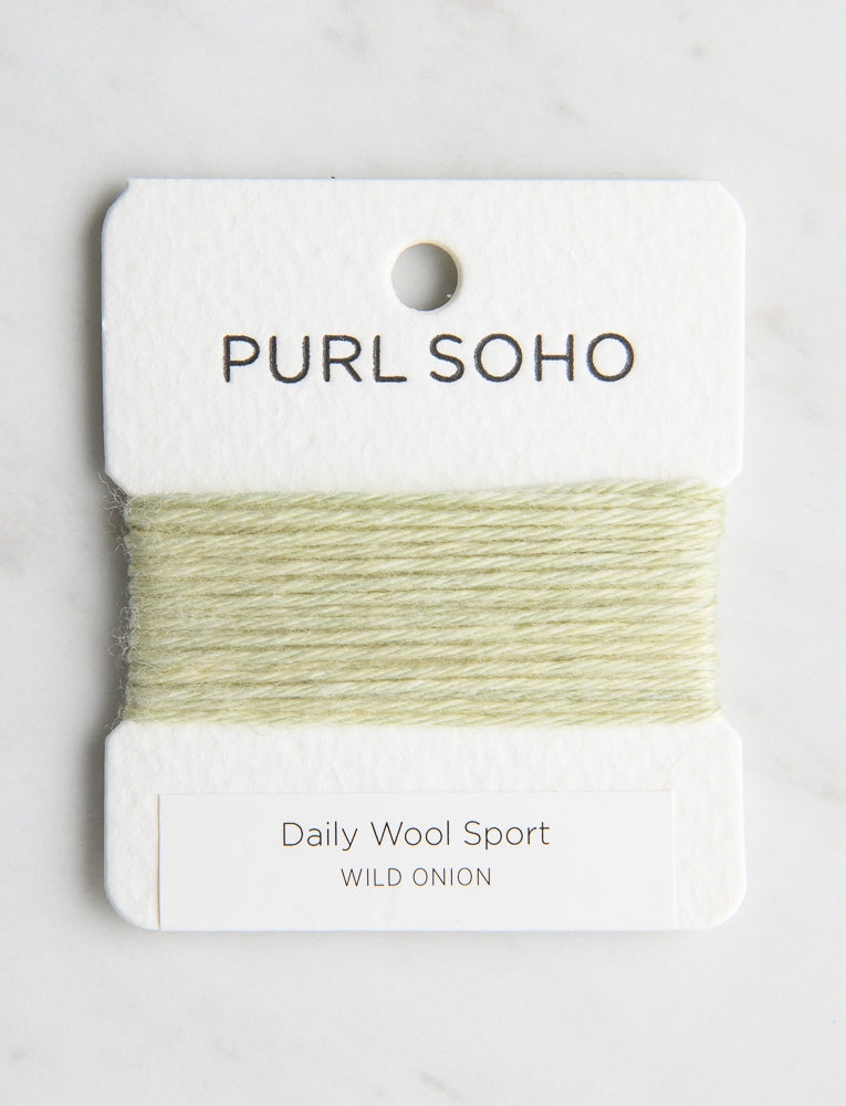 Daily Wool Sport Color Cards, Wild Onion