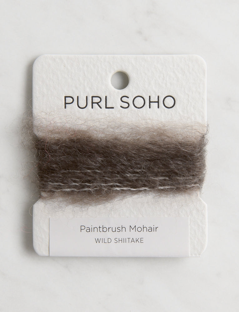 Paintbrush Mohair Color Cards, Wild Shiitake