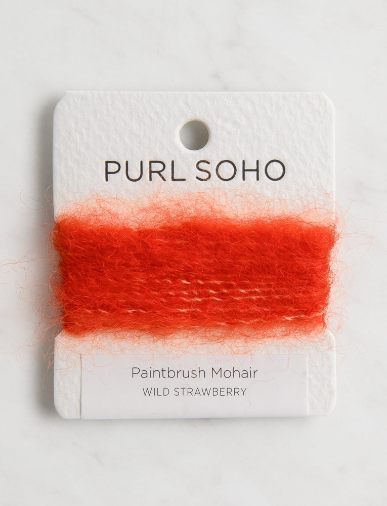 Paintbrush Mohair Color Cards, Wild Strawberry