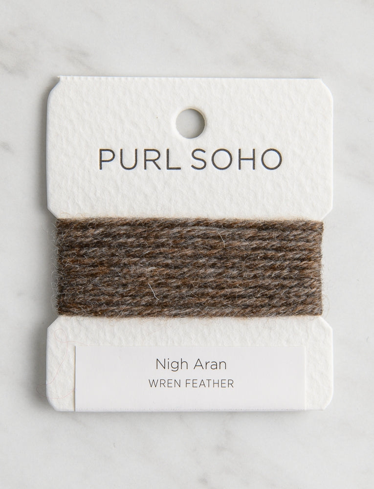 Nigh Aran Color Cards, Wren Feather