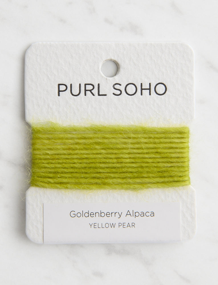 Goldenberry Alpaca Color Cards, Yellow Pear