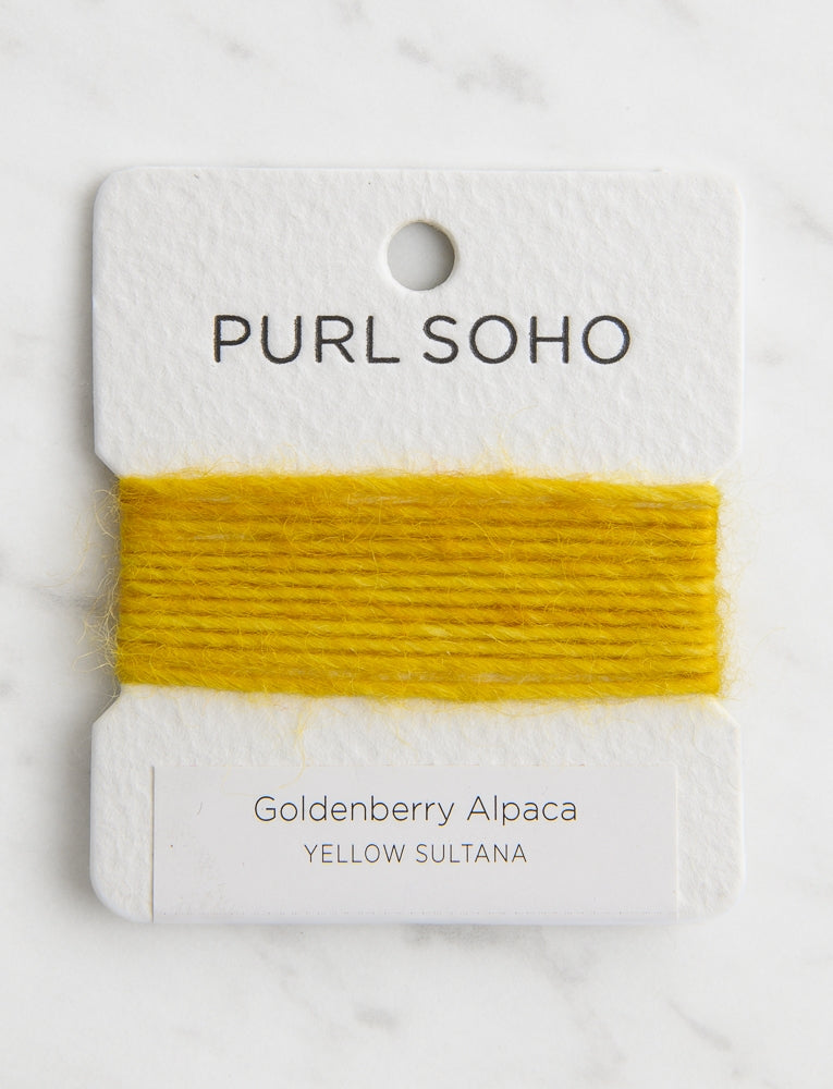 Goldenberry Alpaca Color Cards, Yellow Sultana