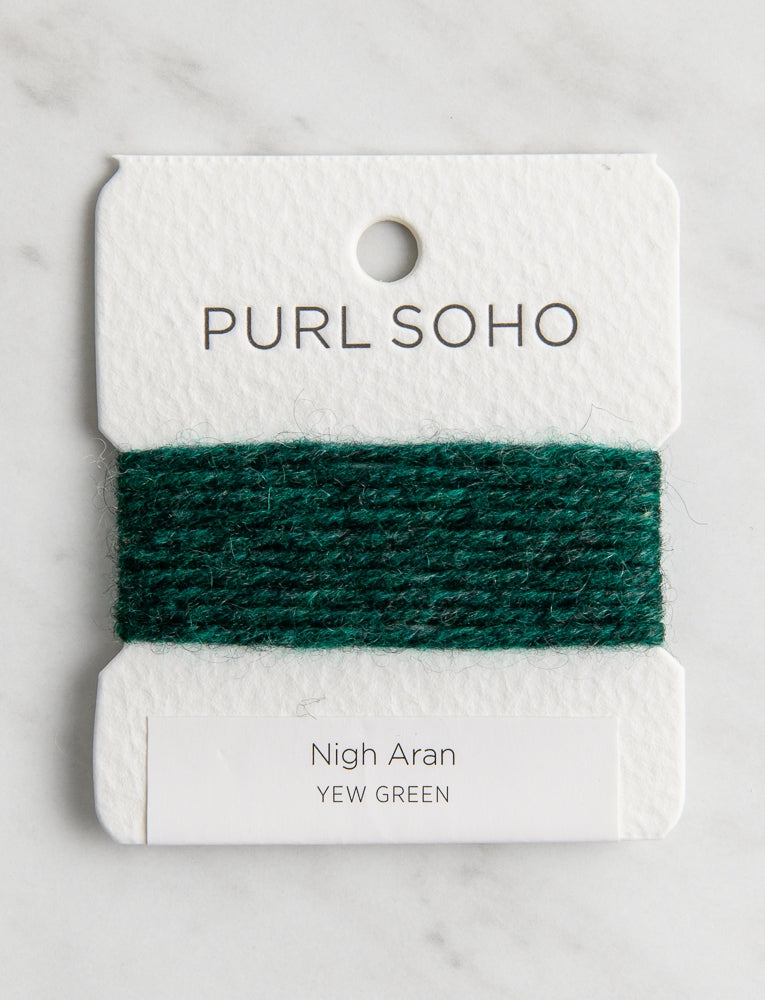 Nigh Aran Color Cards, Yew Green