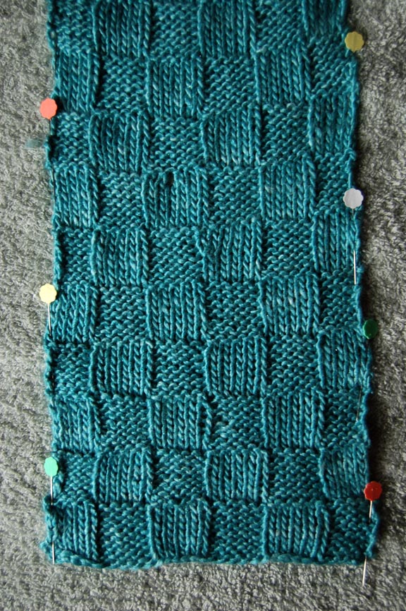 How to Block Knitting - Blocking a Hand Knit Blanket Tutorial