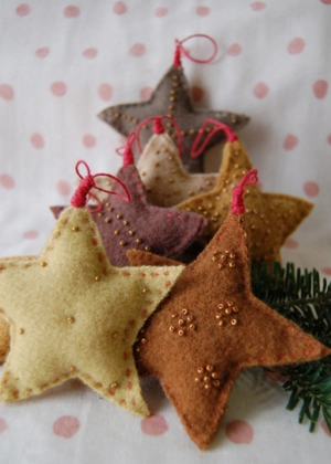 Felted Wool Star Ornaments | Purl Soho