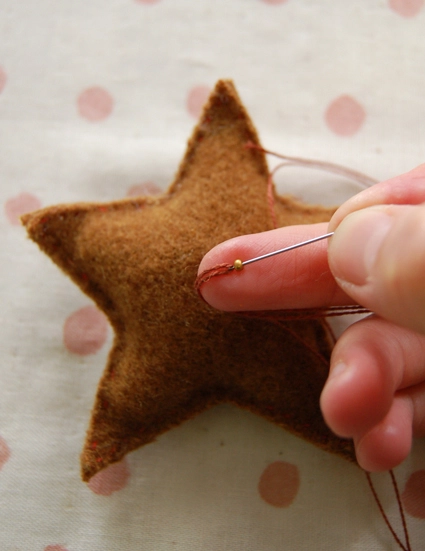 Felted Wool Star Ornaments | Purl Soho