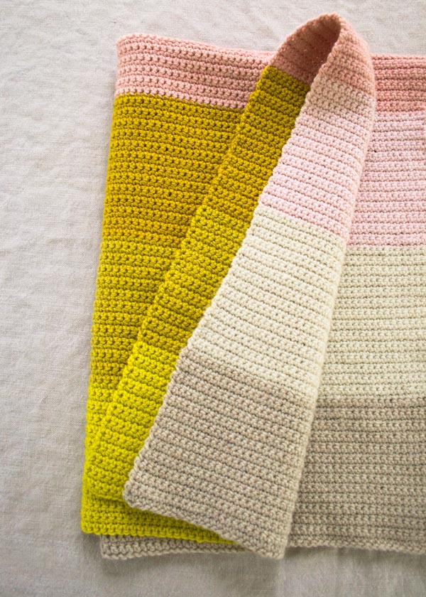 Garter stitch baby blanket with border online