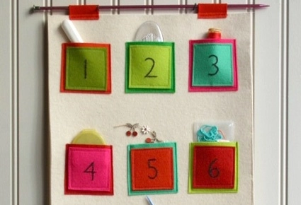Embroidered Felt Advent Calendar