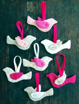 Simple Sewn Bird Ornaments | Purl Soho