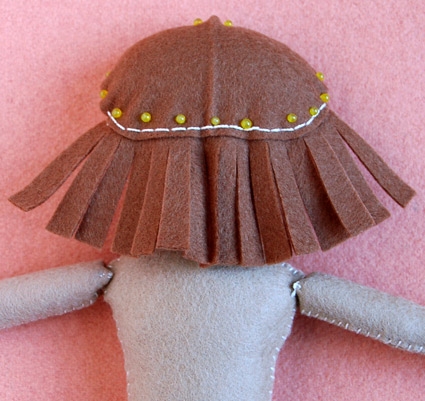 Felt shop doll hair