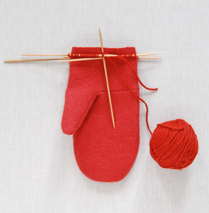 Felt Mittens with Knitted Cuffs | Purl Soho