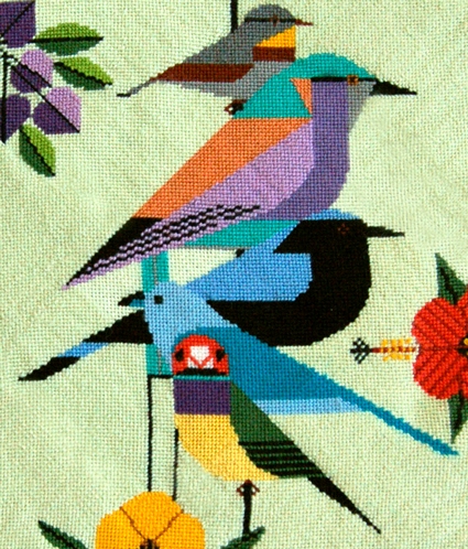 Announcing Charley Harper Needlepoint Canvases at Purl! | Purl Soho