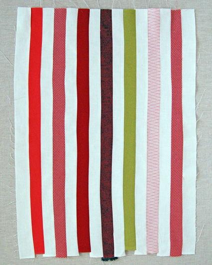 Strip Pieced Christmas Stocking | Purl Soho