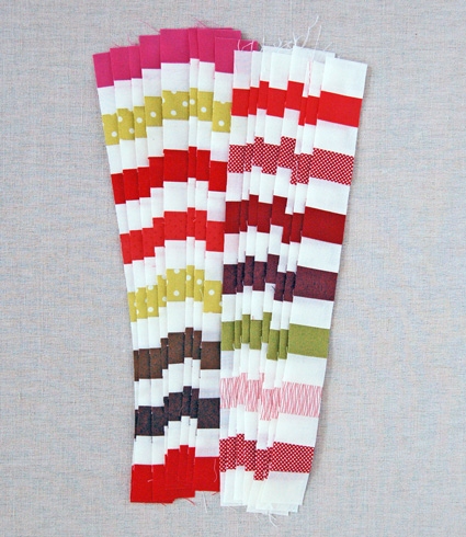 Strip Pieced Christmas Stocking | Purl Soho