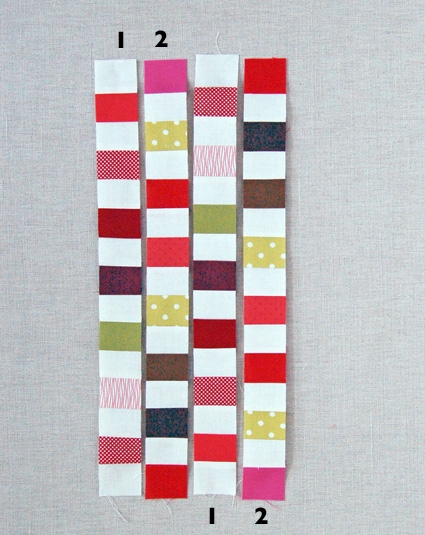 Strip Pieced Christmas Stocking | Purl Soho