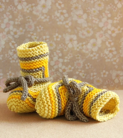 Elizabeth Zimmermann’s Baby Booties | Purl Soho