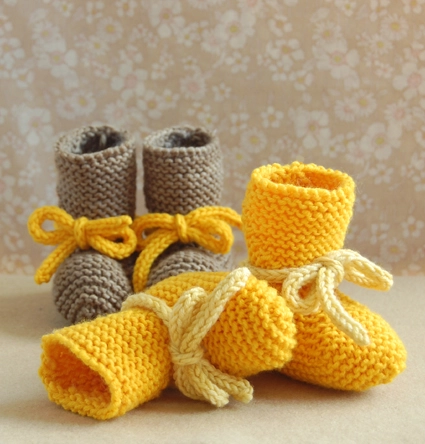 Elizabeth Zimmermann’s Baby Booties | Purl Soho