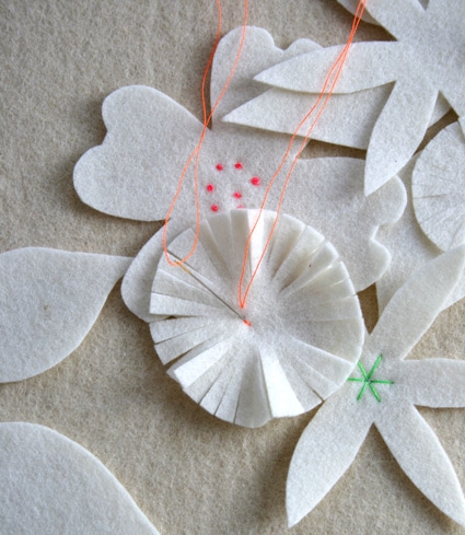 Felt Flower Winter Wreath | Purl Soho