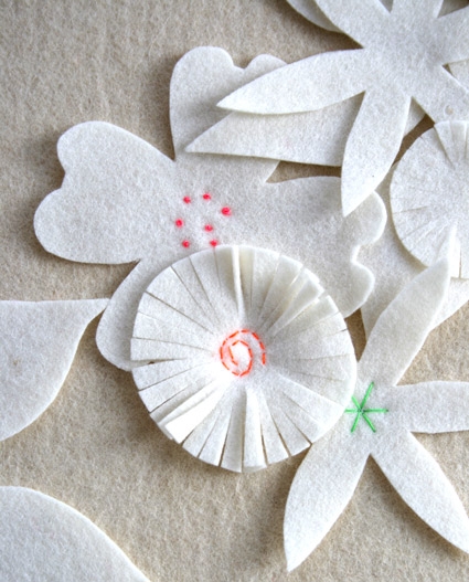 Felt Flower Winter Wreath | Purl Soho