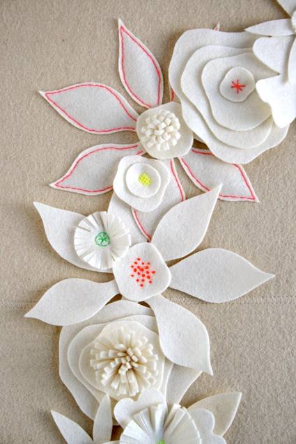 Felt Flower Winter Wreath | Purl Soho