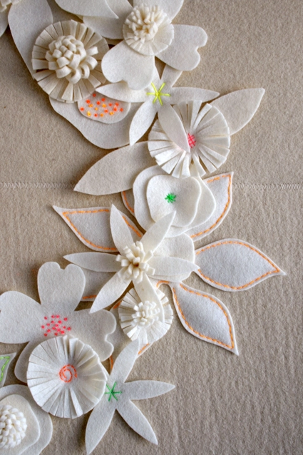 Felt Flower Winter Wreath | Purl Soho