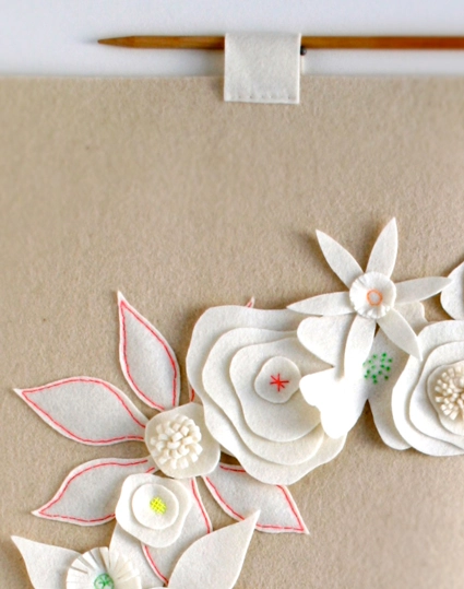 Felt Flower Winter Wreath | Purl Soho