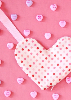 Heart-Shaped Zippered Pouches | Purl Soho