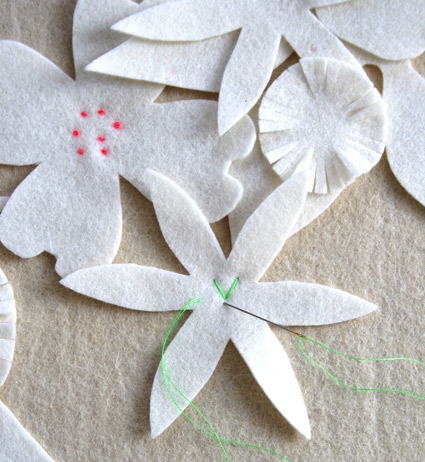 Felt Flower Winter Wreath | Purl Soho