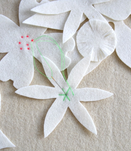 Felt Flower Winter Wreath | Purl Soho