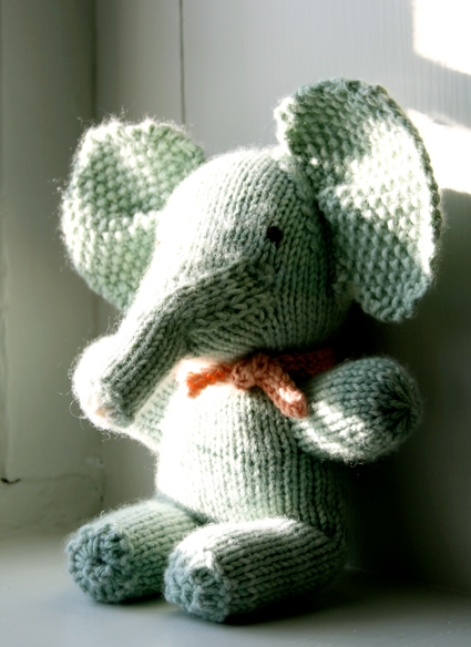 Handmade Baby Elephants from Last-Minute Knitted Gifts & Last-Minute Patchwork + Quilted Gifts! | Purl Soho