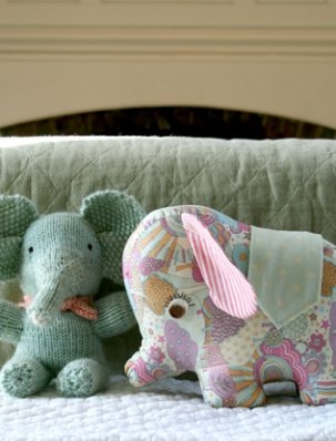 Handmade Baby Elephants from Last-Minute Knitted Gifts & Last-Minute Patchwork + Quilted Gifts! | Purl Soho