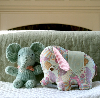 Handmade Baby Elephants from Last-Minute Knitted Gifts & Last-Minute Patchwork + Quilted Gifts! | Purl Soho