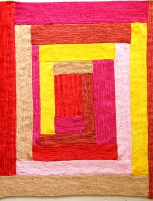 Anzula ‘Squishy’ Log Cabin Baby Blanket | Purl Soho