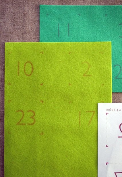 Embroidered Felt Advent Calendar | Purl Soho