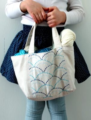 Sashiko Mini Tote (or Apron) Kit | Purl Soho