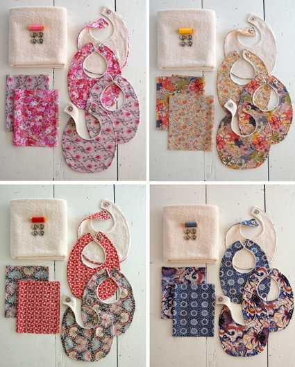 Liberty Baby Bib Kits: Back in Stock + Three More Colorways! | Purl Soho