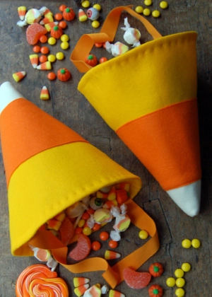 Candy Corn Trick or Treat Bags | Purl Soho